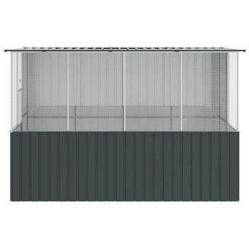 Vogelkäfig Anthrazit 215x78x200 cm Verzinkter Stahl