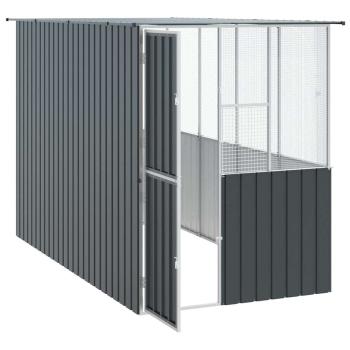Vogelkäfig Anthrazit 215x78x200 cm Verzinkter Stahl