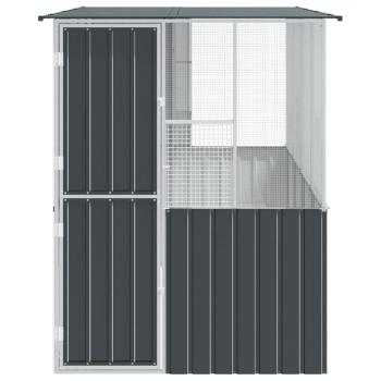 Vogelkäfig Anthrazit 215x78x200 cm Verzinkter Stahl