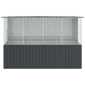 Vogelkäfig Anthrazit 215x78x200 cm Verzinkter Stahl
