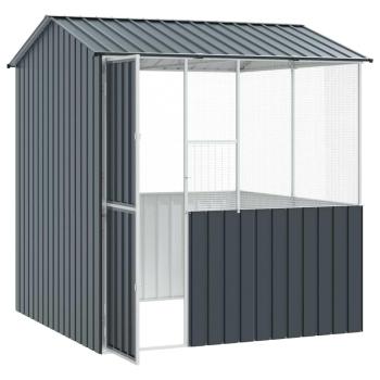 Vogelkäfig Anthrazit 215x78x200 cm Verzinkter Stahl