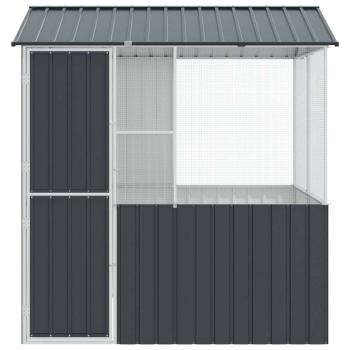 Vogelkäfig Anthrazit 215x78x200 cm Verzinkter Stahl