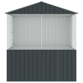 Vogelkäfig Anthrazit 215x78x200 cm Verzinkter Stahl