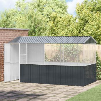 Vogelkäfig Anthrazit 215x78x200 cm Verzinkter Stahl