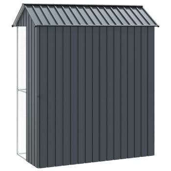 Voliere Anthrazit 215x110x247 cm Stahl