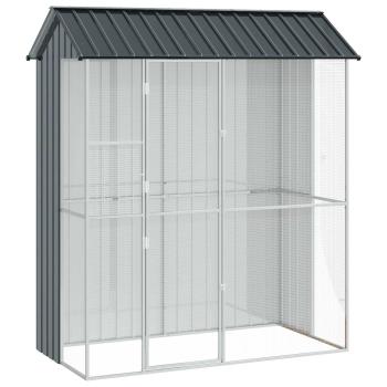 Vogelkäfig Anthrazit 215 x 110 x 247 cm Verzinkter Stahl