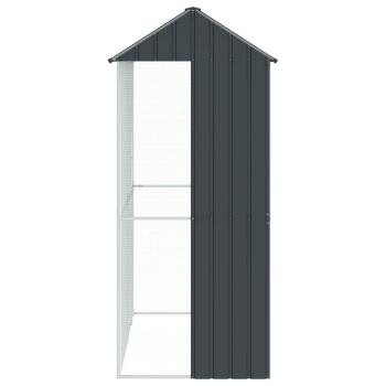 Voliere Anthrazit 215x110x247 cm Stahl