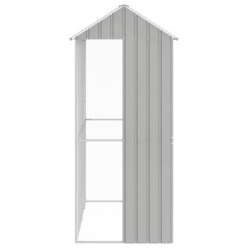 Vogelkäfig Grau 215 x 110 x 247 cm Verzinkter Stahl