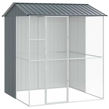 Voliere Anthrazit 215x210x247 cm Stahl