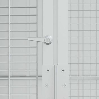 Voliere Anthrazit 215x310x247 cm Stahl