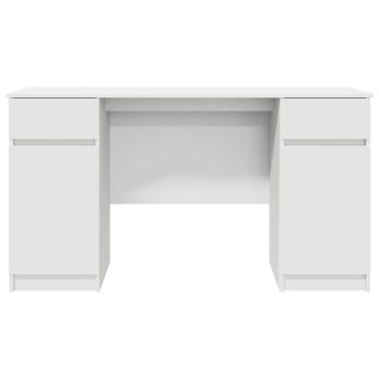 Schreibtisch Weiß 140x49x76 cm Holzwerkstoff
