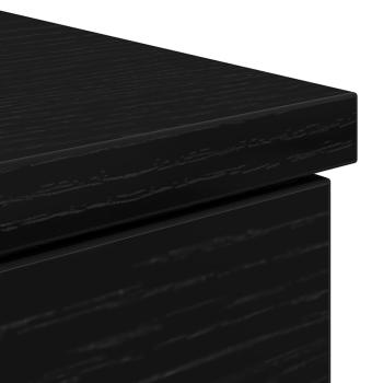 Schreibtisch Schwarz Eiche 140x49x76 cm Holzwerkstoff