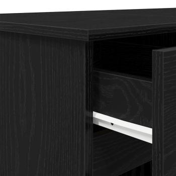 Schreibtisch Schwarz Eiche 140x49x76 cm Holzwerkstoff