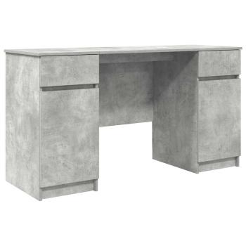 Schreibtisch Betongrau 140x49x76 cm Holzwerkstoff