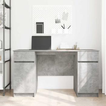 Schreibtisch Betongrau 140x49x76 cm Holzwerkstoff