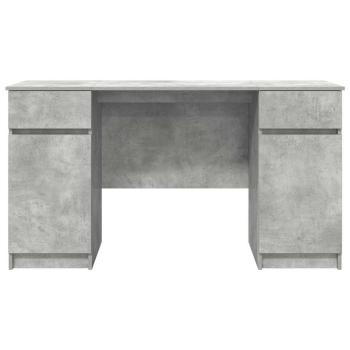 Schreibtisch Betongrau 140x49x76 cm Holzwerkstoff