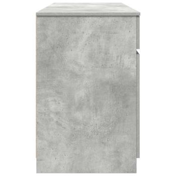 Schreibtisch Betongrau 140x49x76 cm Holzwerkstoff