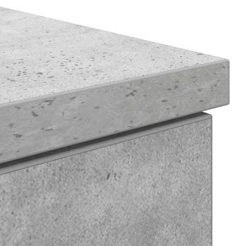 Schreibtisch Betongrau 140x49x76 cm Holzwerkstoff