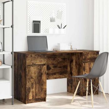 ARDEBO.de - Schreibtisch Räuchereiche 140x49x76 cm Holzwerkstoff