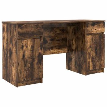 Schreibtisch Räuchereiche 140x49x76 cm Holzwerkstoff