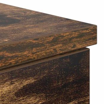 Schreibtisch Räuchereiche 140 x 49 x 76 cm Holzwerkstoff