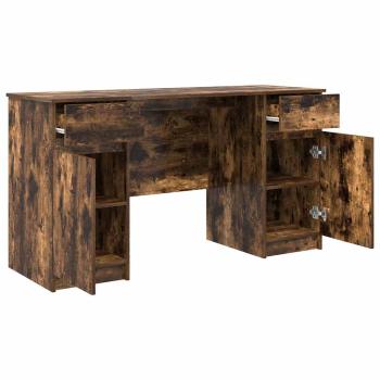 Schreibtisch Räuchereiche 140x49x76 cm Holzwerkstoff