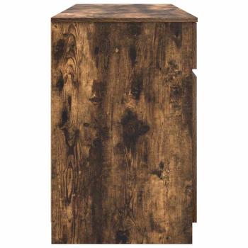 Schreibtisch Räuchereiche 140x49x76 cm Holzwerkstoff