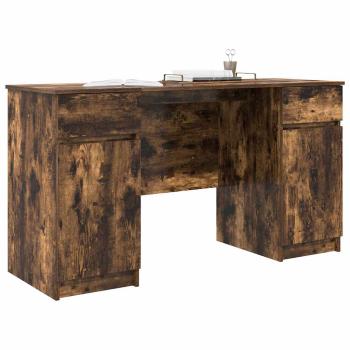 Schreibtisch Räuchereiche 140 x 49 x 76 cm Holzwerkstoff