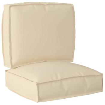 ARDEBO.de - 2-teiliges Kissen-Set für Palettenbeige Oxford Stoff