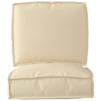 2-teiliges Kissen-Set für Palettenbeige Oxford Stoff