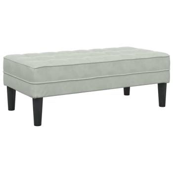 Sofa Set 2 stk. Hellgrau Polyester