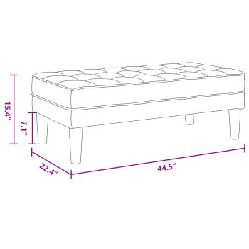 Garten Sofa mit Bank und Kissen, L-förmiger hellgrüner Samt, 3-Sitzer Sofa mit Chaise, L-förmiger hellgrüner 160 cm Samt, Bank hellgrün, 113x57x39 cm, Samt
