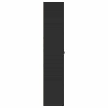 Schuhschrank Schwarz 80x35,5x180 cm Holzwerkstoff