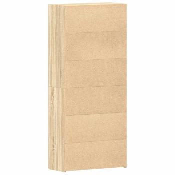 Schuhschrank Sonoma Eiche 80x35,5x180 cm Holzwerkstoff