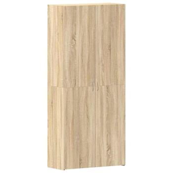 Schuhschrank Sonoma Eiche 80x35,5x180 cm Holzwerkstoff