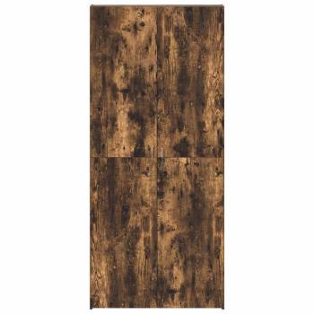Schuhschrank Raucheiche 80x35,5x180 cm Holzwerkstoff