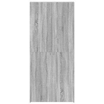 Schuhschrank Grau Sonoma 80x35,5x180 cm Holzwerkstoff