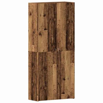 Schuhschrank Altholz 80x35,5x180 cm Ingenieurholz