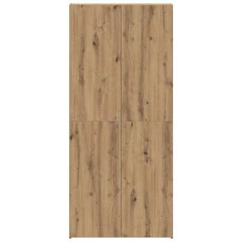 Schuhschrank 80 x 35,5 x 180 cm Holzwerkstoff Braun