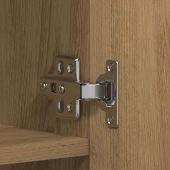 Schuhschrank 80 x 35,5 x 180 cm Holzwerkstoff Braun