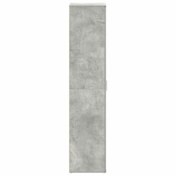 Schuhschrank Beton Grau 80x39x180 cm Spanplatte