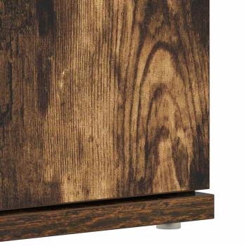 Schuhschrank Geräucherte Eiche 80x39x180 cm Werkstoff