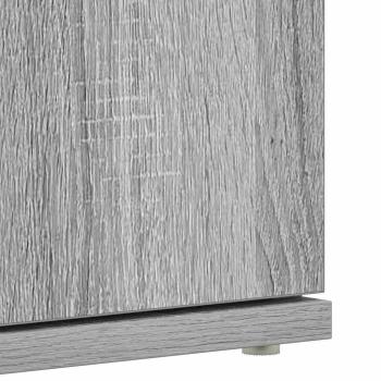 Schuhschrank Grau Sonoma 80x39x180 cm Holzwerkstoff
