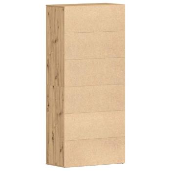 Schuhschrank Artisan Eiche 80x39x180 cm Holzwerkstoff