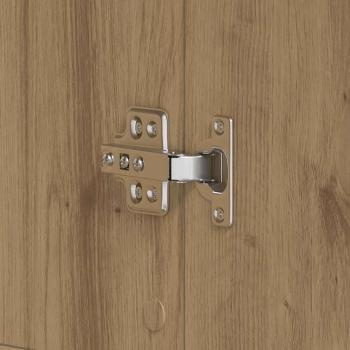 Schuhschrank Artisan Eiche 80x39x180 cm Holzwerkstoff