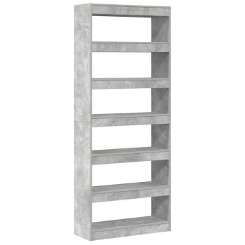 Beton Grau Bücherregal Beton grau Holzwerkstoff 80 x 30 x 198 cm