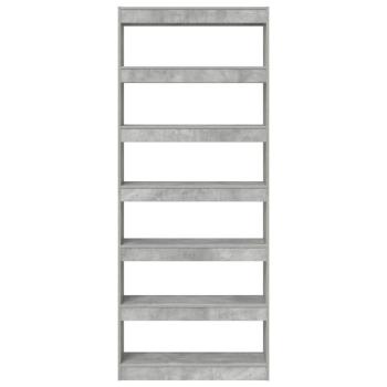 Beton Grau Bücherregal Beton grau Holzwerkstoff 80 x 30 x 198 cm