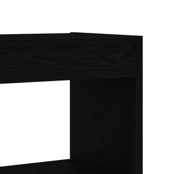Bücherregal Schwarz Eichen-Optik 80 x 30 x 198 cm Holzwerkstoff
