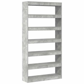 Bücherregal Grau Holzwerkstoff 100 x 30 x 198 cm Rechteckig