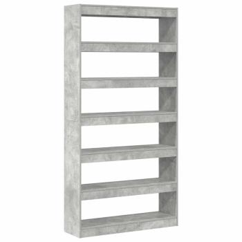 Bücherregal Grau Holzwerkstoff 100 x 30 x 198 cm Rechteckig